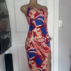 Beautiful red white and blue dress